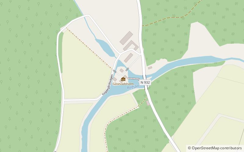 Gåsevadholm Castle location map