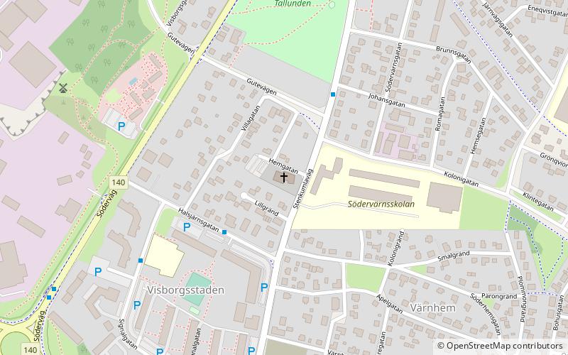 Visborgskyrkan location map