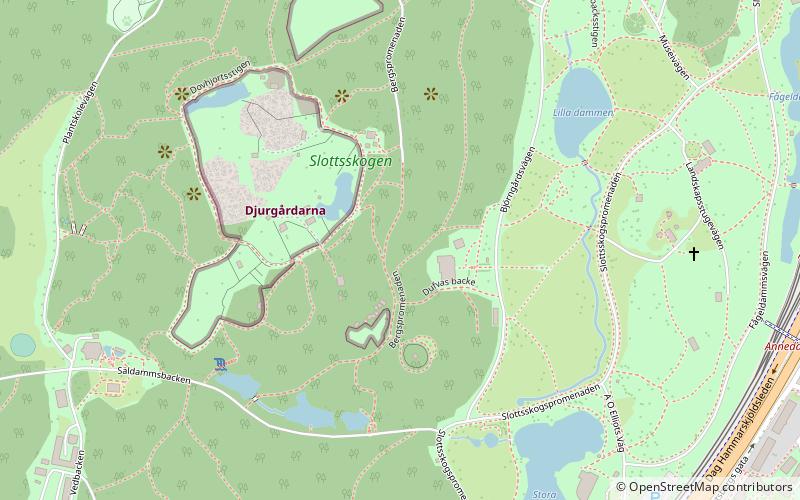 Slottsskogens djurpark location map