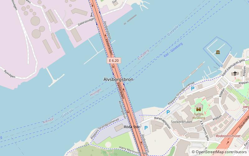 Älvsborg Bridge location map