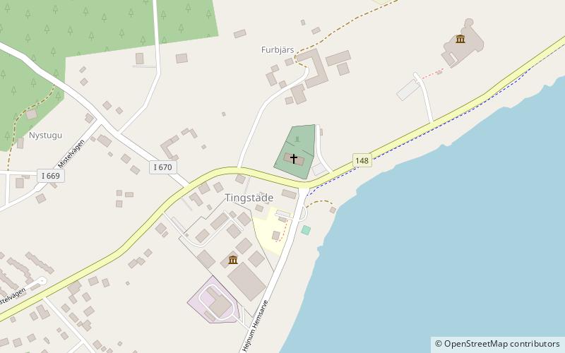 Tingstäde Church location map