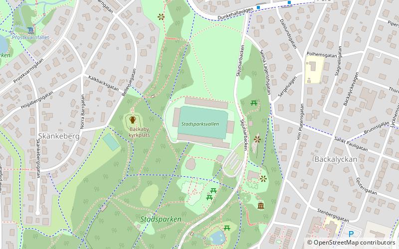 Stadsparksvallen location map