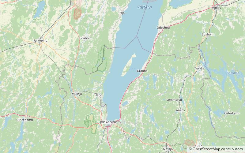 Näs slott location map