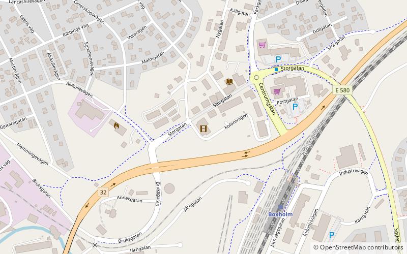 Boxholm location map