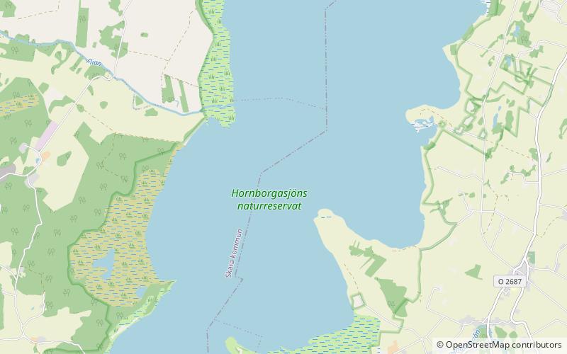 Lake Hornborga location map