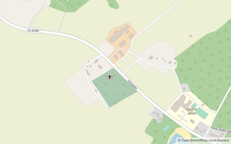 Levenestenen location map