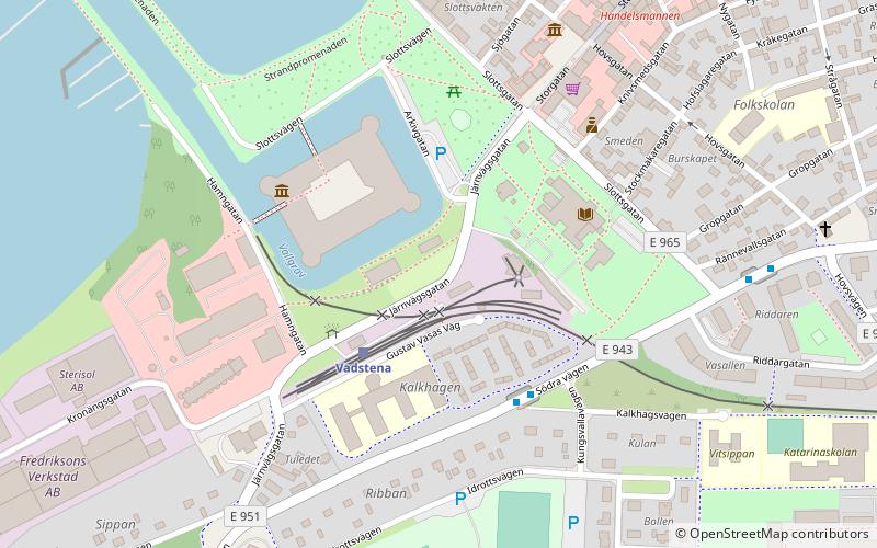 Wadstena Fogelsta Järnväg location map