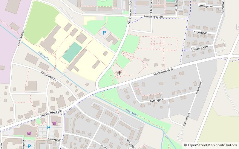 Götene kyrka location map
