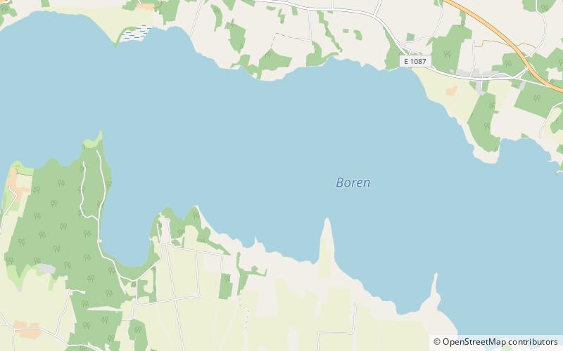 Jezioro Boren location map