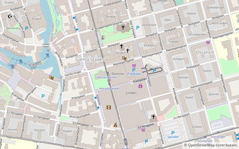 Domino location map