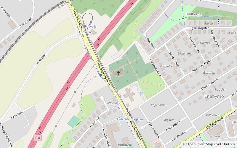 Östra Eneby socken location map