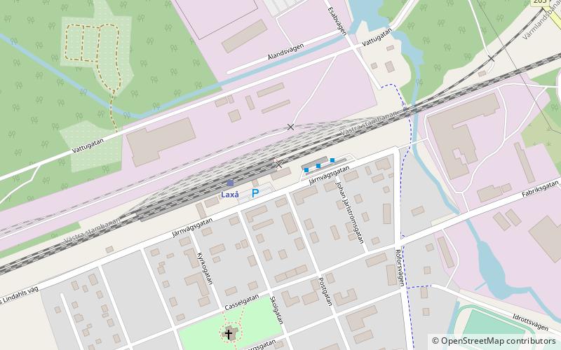 Laxå järnvägsstation location map