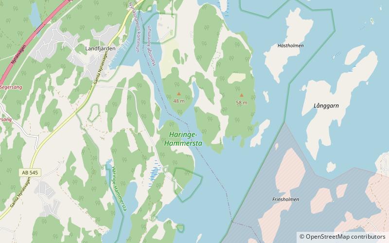 Häringe-Hammersta Nature Reserve location map