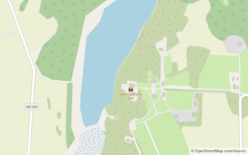 Hörningsholm Castle location map