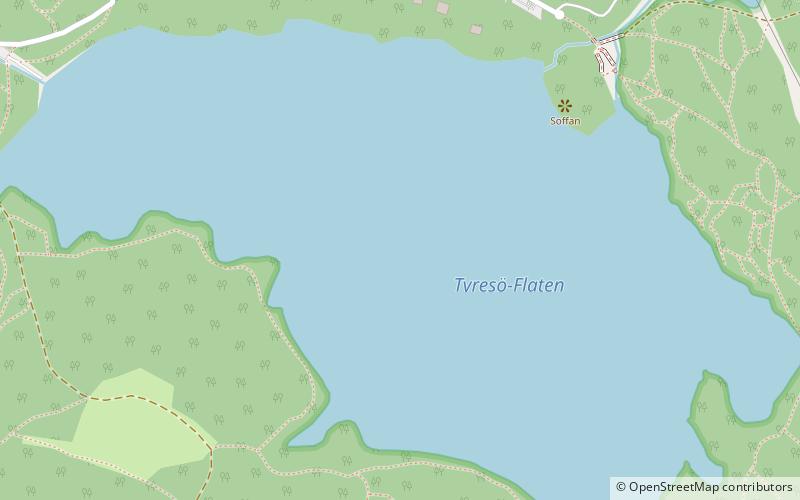 Tyresö-Flaten location map
