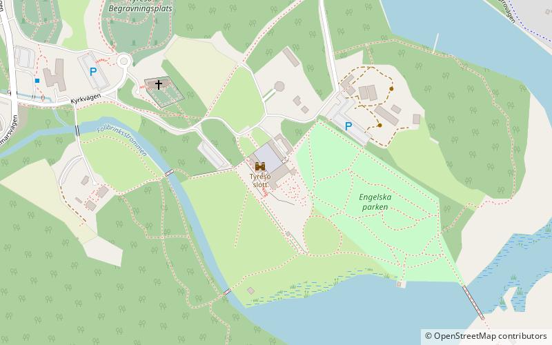 Tyresö slott location map
