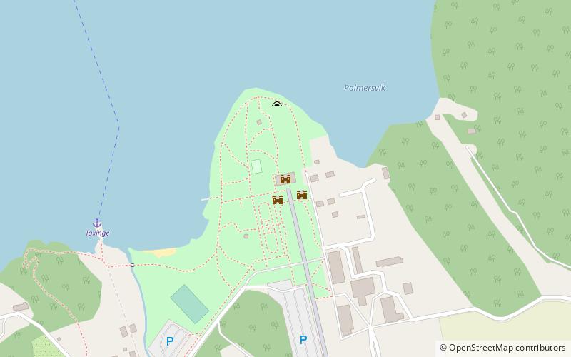 Taxinge Slott location map