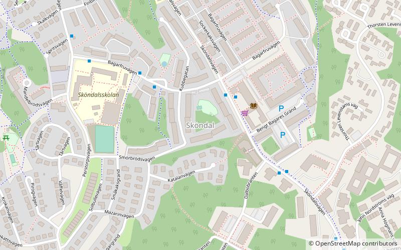 Sköndal location map