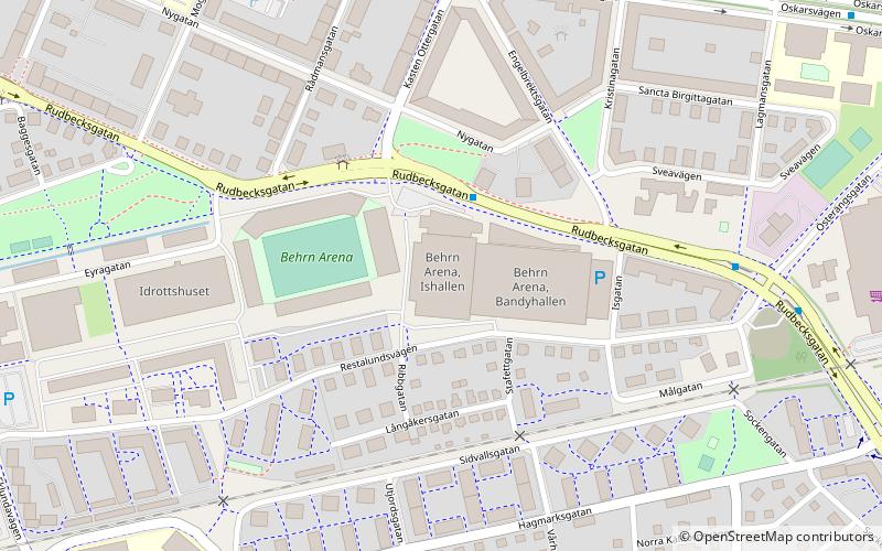 Behrn Arena location map