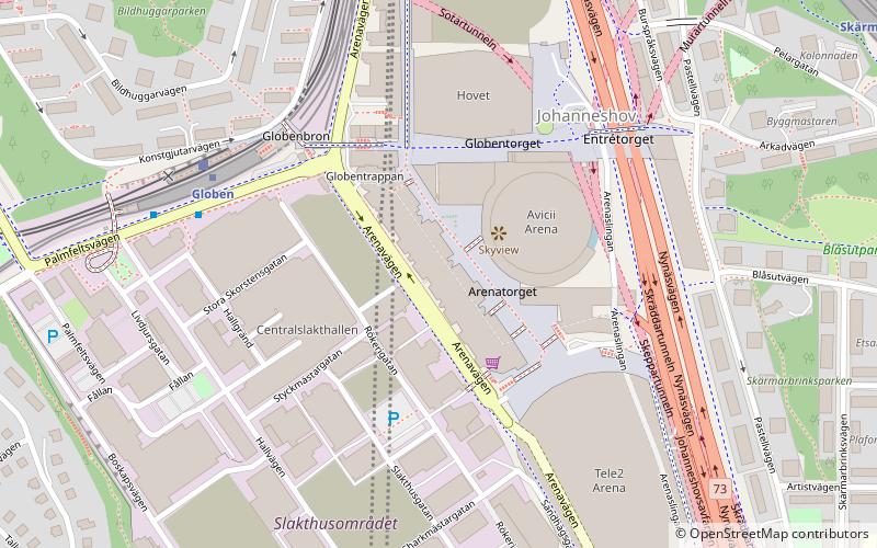 Globens köpcentrum location map
