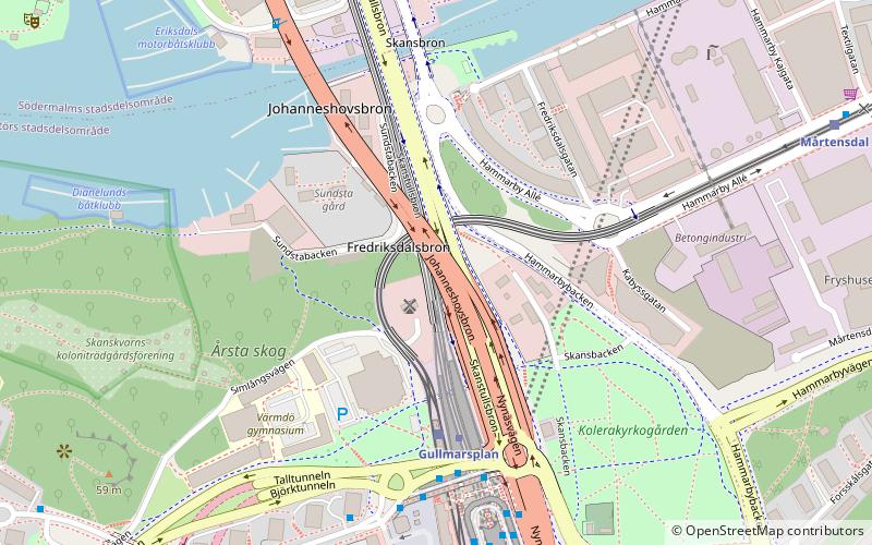 Johanneshovsbron location map