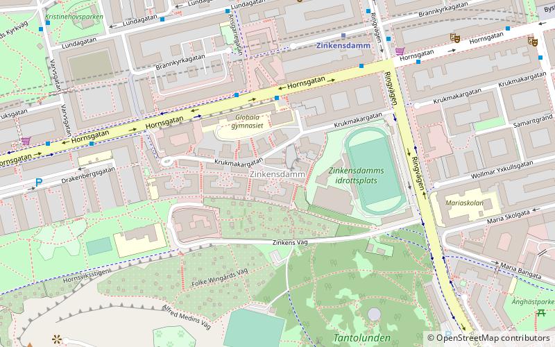 Zinkensdamm location map