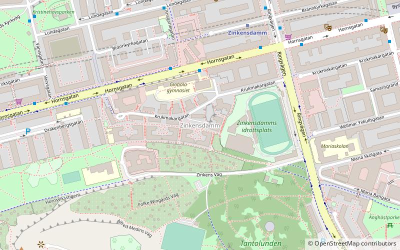 Zinkensdamm location map