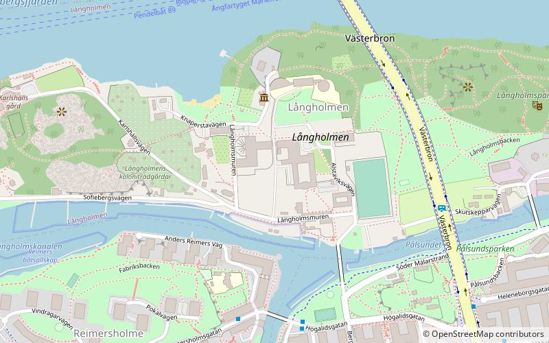Zentralgefängnis Långholmen location map