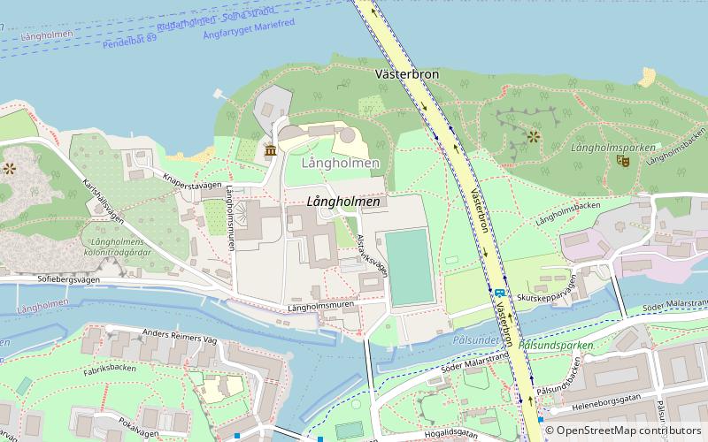 Långholmen location map