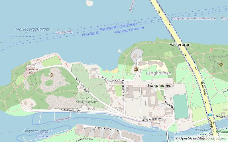 Långholmsbadet location map
