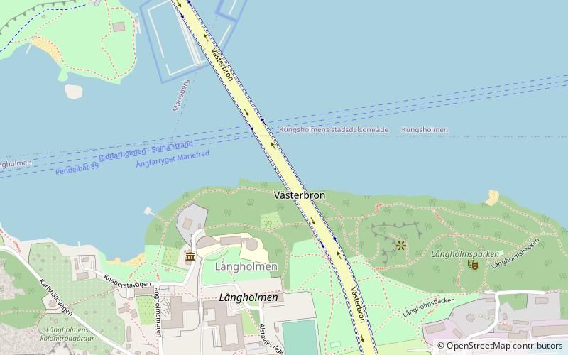 Västerbron location map