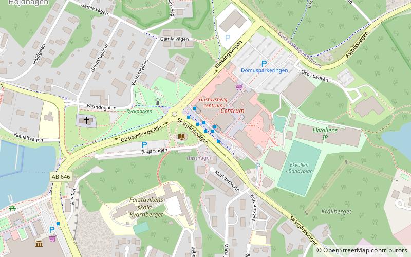 Gustavsbergs centrum location map