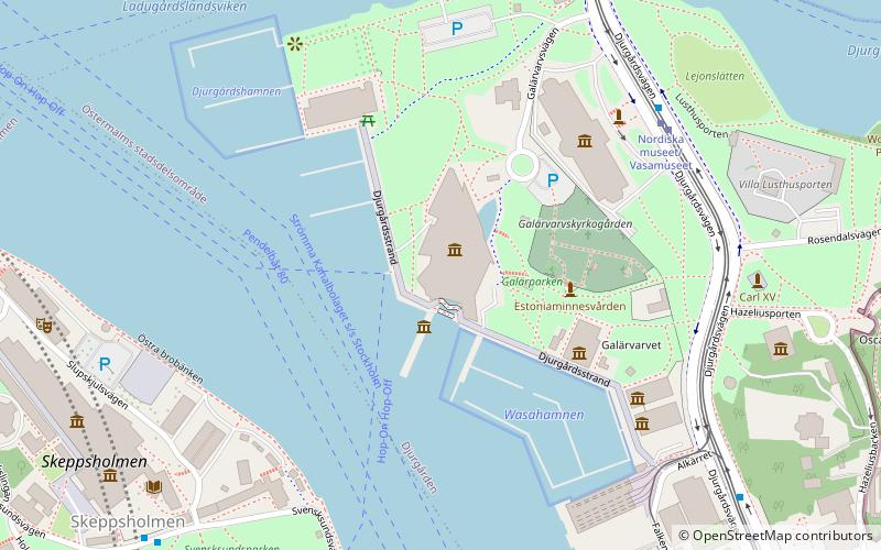 Vasa Ship location map