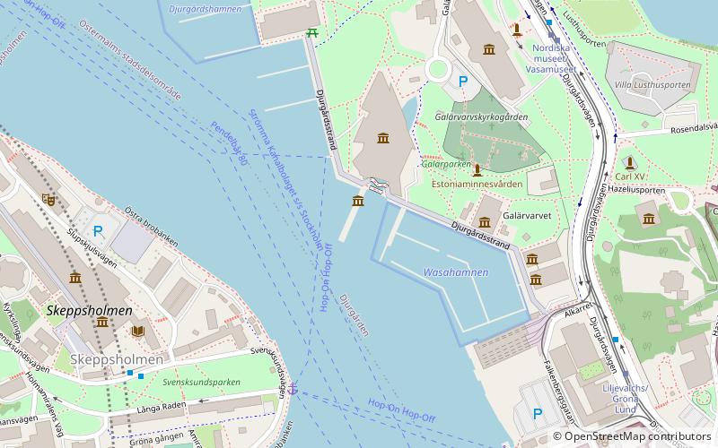 SS Sankt Erik location map