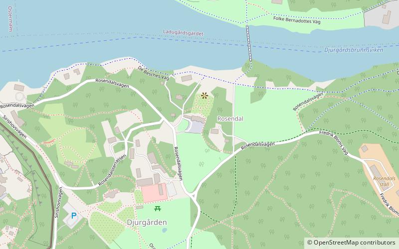 Rosendals Slott location map