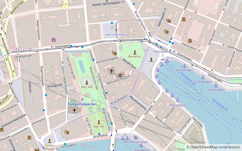 Synagogue de Stockholm location map