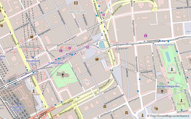 Stockholm City Theatre location map