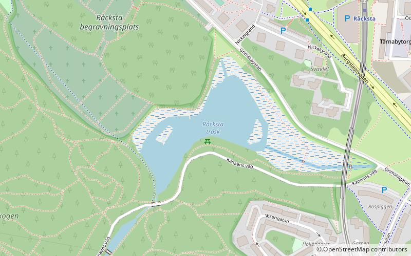 Råcksta Träsk location map