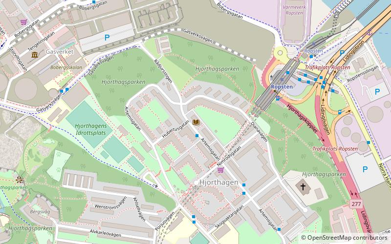 Hjorthagens IP location map