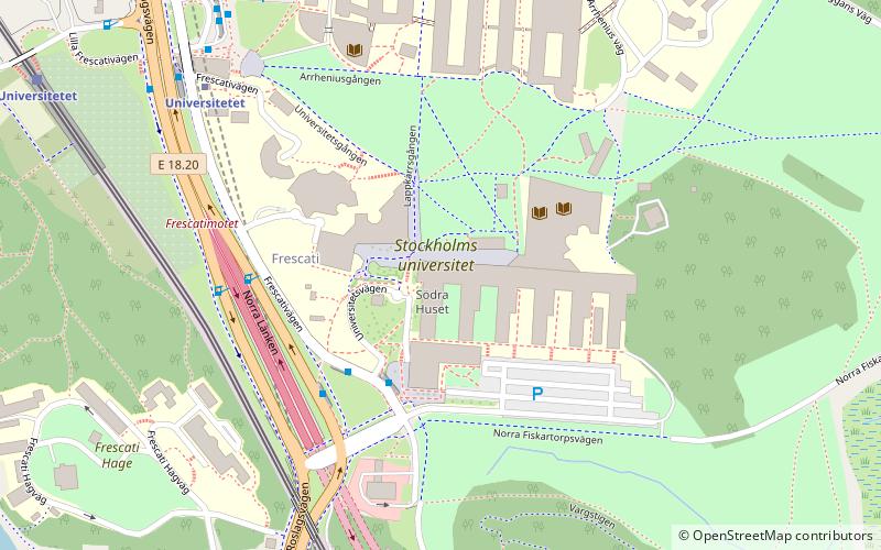 Universität Stockholm location map