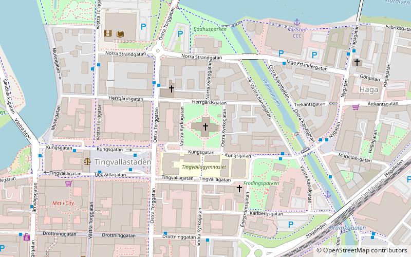 Karlstad Cathedral location map