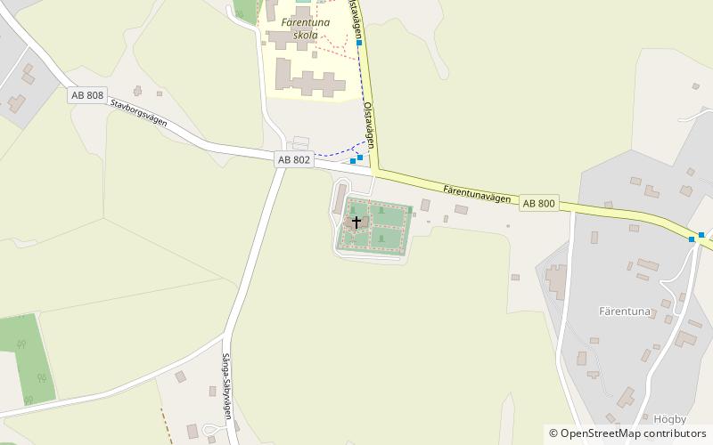 Färentuna kyrka location map
