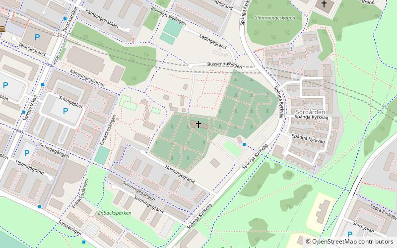Spånga Church location map