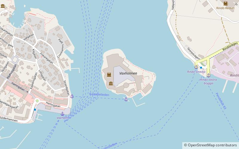 Festung Vaxholm location map