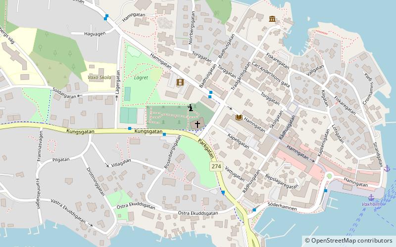 Vaxholms kyrka location map