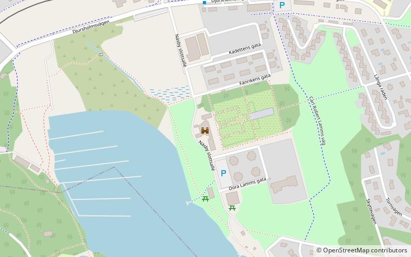 Näsby slott location map