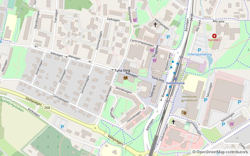 Vallentuna bibliotek location map