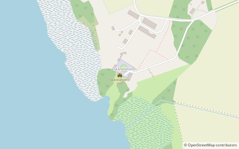 Skånelaholm Castle location map