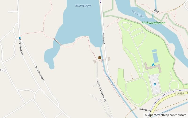 Skantzen Kanalmuseum location map