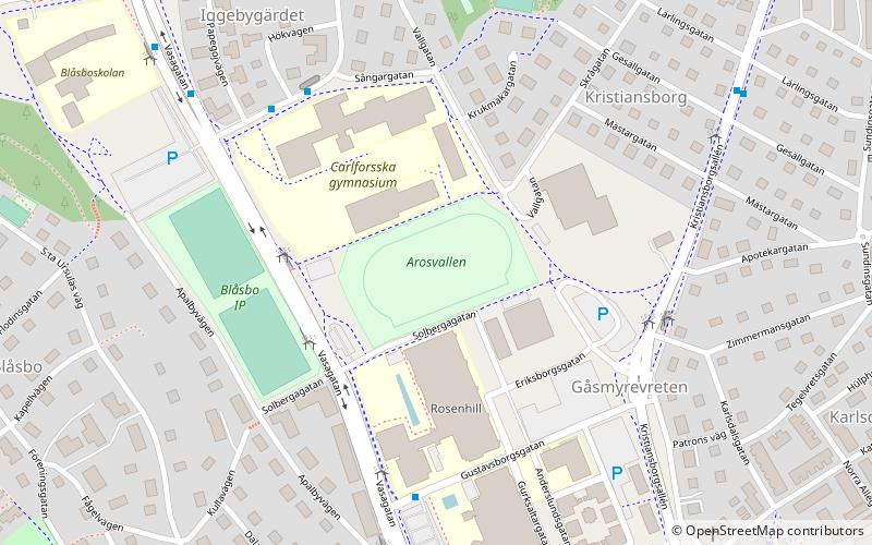 Arosvallen location map